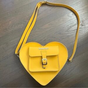 Doc martens heart shaped yellow Hardware Kiev Leather Bag